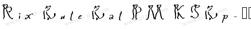 Rix Cute Cat PM KSCp字体转换